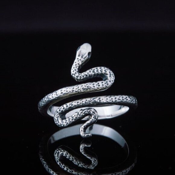Unique Trendy Snake Finger Rings for Women/Man, INDN8425 - Picture 7 of 9